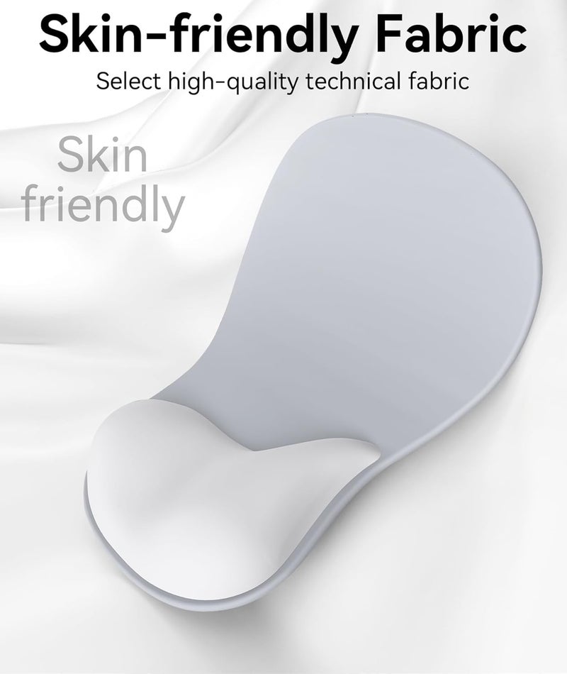 eulps Mouse Pad with Gel Wrist Rest, Ergonomic Comfortable Computer Wrist Support for Laptop, Pain Relief Mousepad with Non-Slip PU Base for Office & Home (Grey) - Image 4